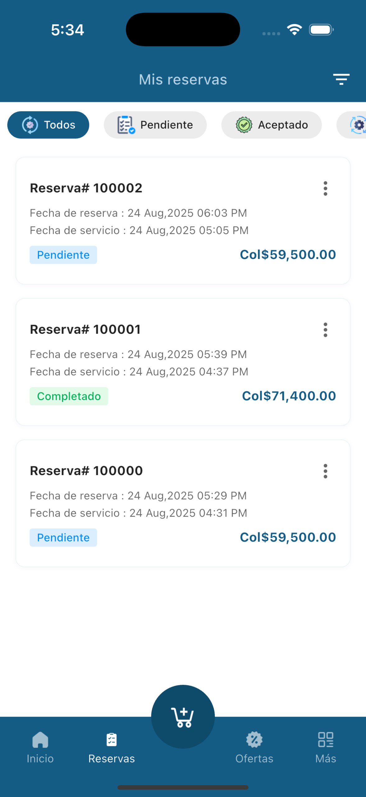 aplicación